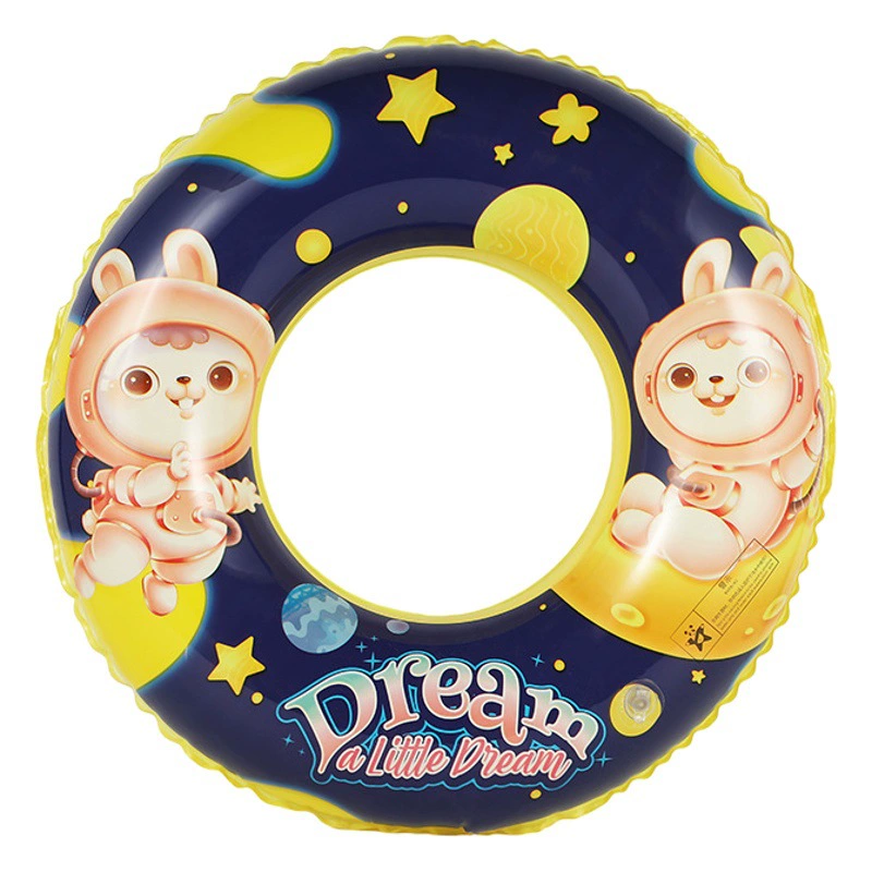 Утолщенное детское плавательное кольцо с героями мультфильмов, фрукты арбуза, Надувное плавучее кольцо на открытом воздухе, спасательный круг для подмышек оптом