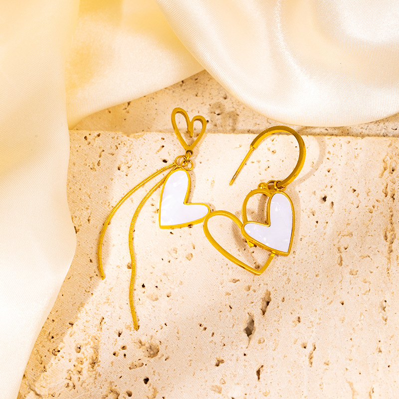 6g Weight 0.03µm Gold Plating Thickness Electroplated Gold Plating Process 201 Stainless Steel Ear Needle Material Golden Plated Plating Material Stone-Free Inlay Material Earrings Classification 1 Pair Quantity Daily Occasion 201 Stainless Steel Material Heart Shape, Flower, Butterfly Pattern Women's Gender IG Style Style Inlay Craft 1 Pair IG Style Heart Shape Flower Butterfly Inlay 304 Stainless Steel Shell Drop Earrings 7