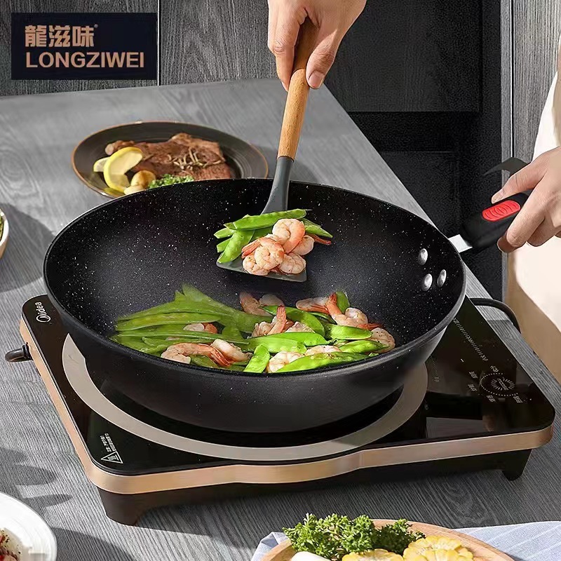 龍味麦飯石は鍋にくっつかない三点セットの鍋セットの家庭用炒め鍋のフライパンと鍋のプレゼントの卸売りをします。|undefined