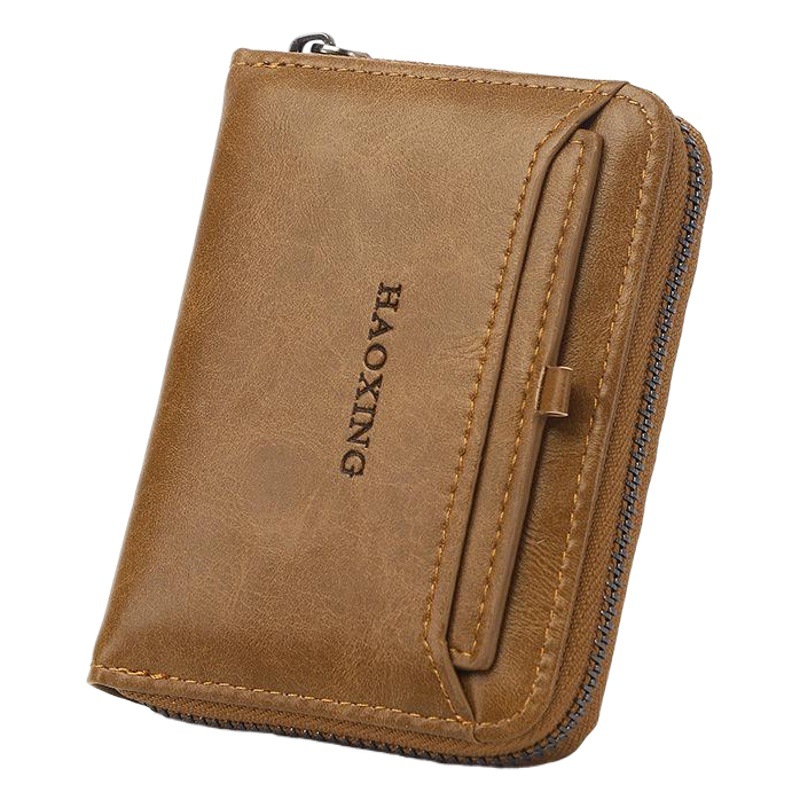 Cartera corta de los hombres retro al por mayor transfronteriza Venta caliente cartera de negocios multifuncional posición de billetes monedero vertical