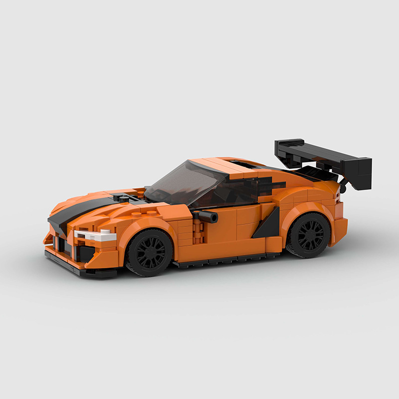 Han Supra GR Compatible with Lego Small Particle Sports Car Moc Puzzle Assembled Diy Children's Building Blocks Toy Cross Border Han Supra GR Compatible with Lego Small Particle Sports Car Moc Puzzle Assembled Diy Children's Building Blocks Toy Cross Border