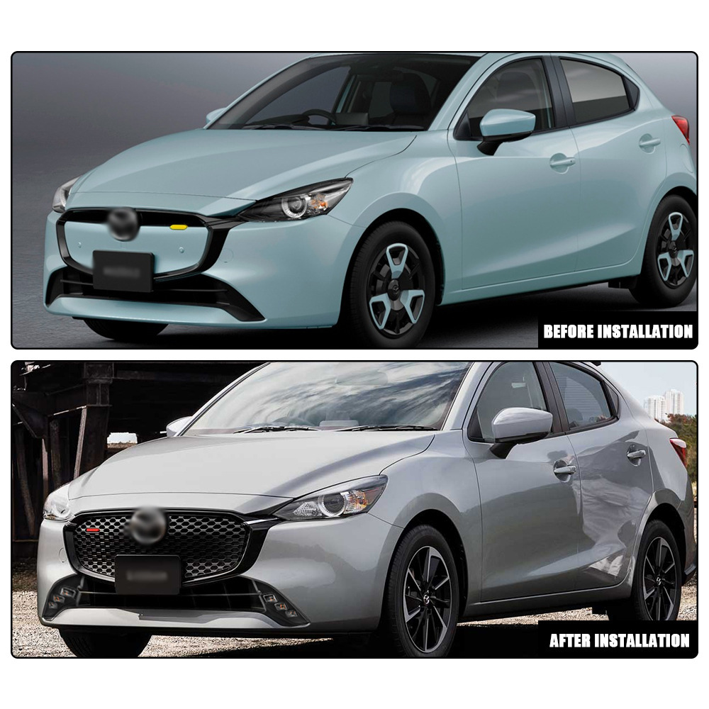 Aplicable 23 - 24 nuevo Mazda 2 conjunto de lámpara de niebla delantera lámpara de barra delantera lámpara de viaje de luz diaria lámpara de niebla