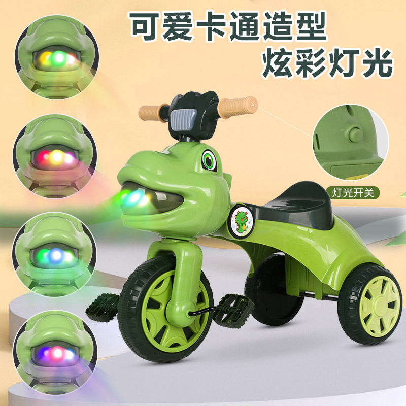 Triciclo de Dinosaurio para Niños de 1 a 3 Años de Plástico A Pedales image 4