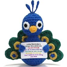 ��Ʒ�羳���R�d���N�ֹ� Crochet Positive peacock �h��ë����ż