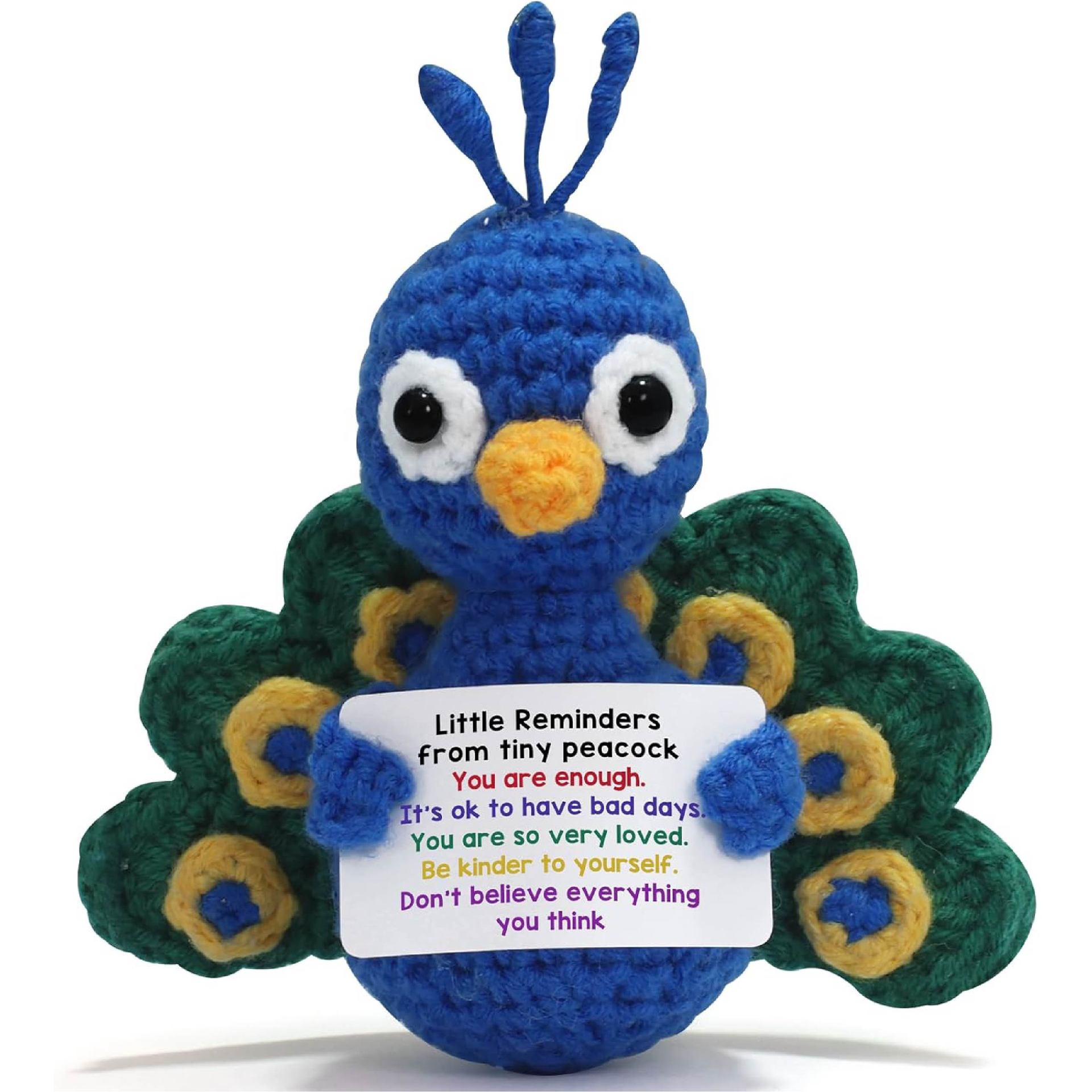 新品跨境亚马逊热销手工 Crochet Positive peacock 钩织毛线玩偶