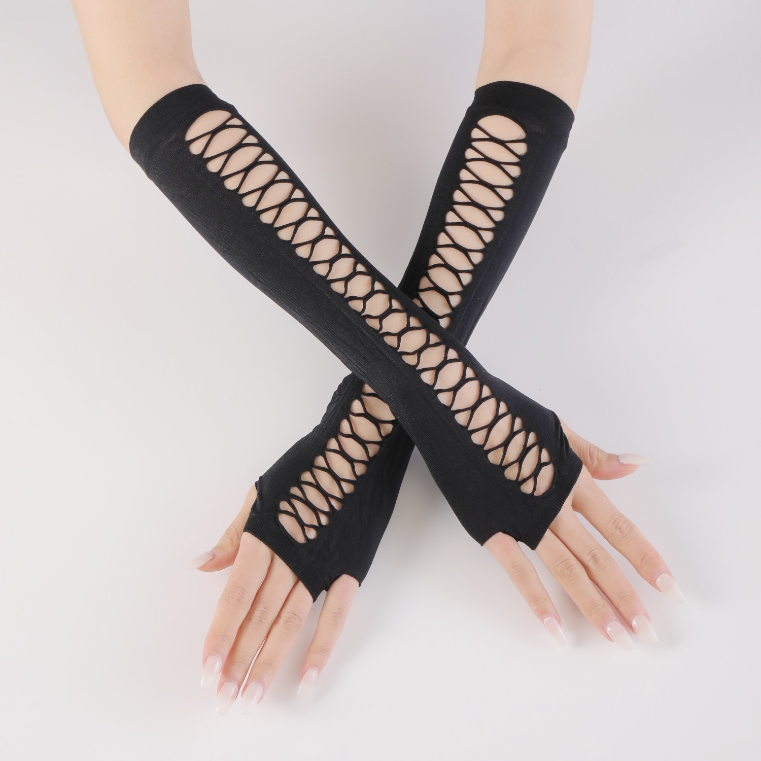 Sommer neuer Sonnenschutz für Männer und Frauen, durchstochene Löcher, ausgehöhlte Persönlichkeit, modische Handschuhe, Nachtclub_voghion.com