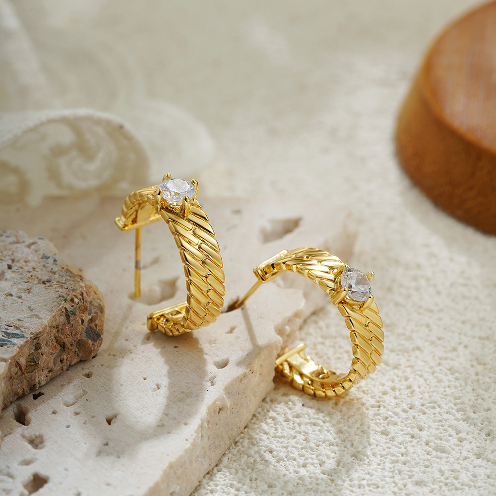 woven elegant earrings