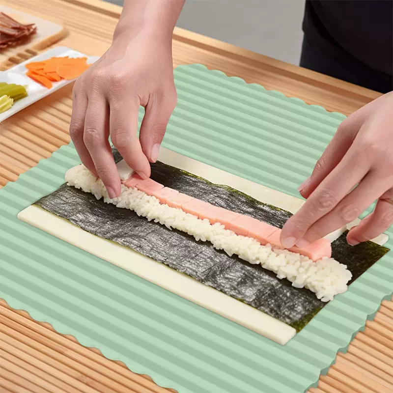 加大硅胶寿司卷垫餐桌垫防烫汤盘垫沥水垫防滑杯垫耐高温隔热垫子