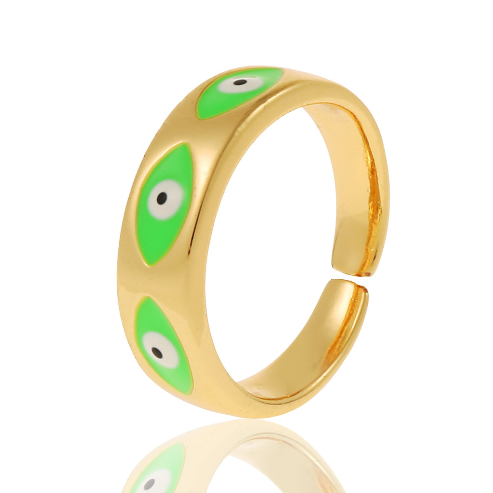 Fashion Devilu0027S Eye Copper Open Ring Copper Rings