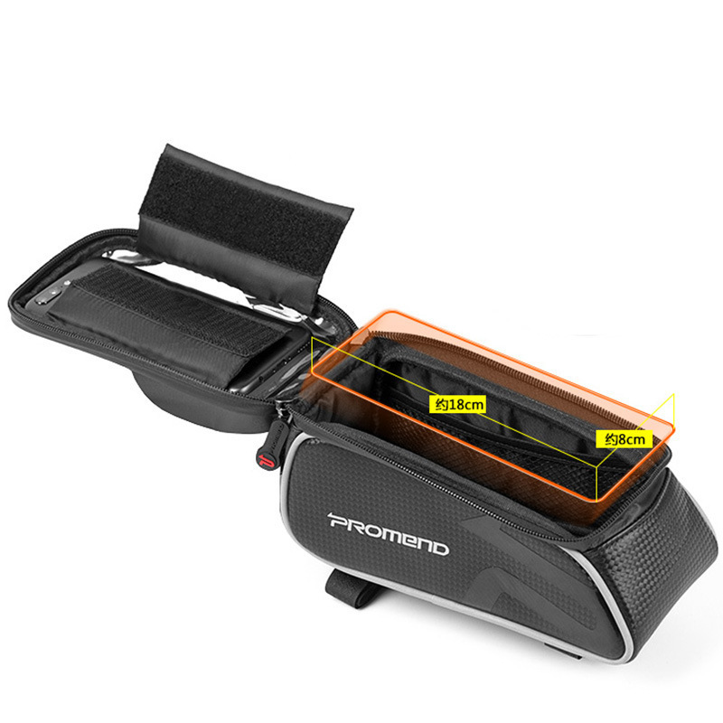 Promend cross-border bicicleta bolsa de haz frontal P58 bicicleta de montaña bolsa de sillín a prueba de lluvia bicicleta de carretera pantalla táctil bolsa de teléfono móvil