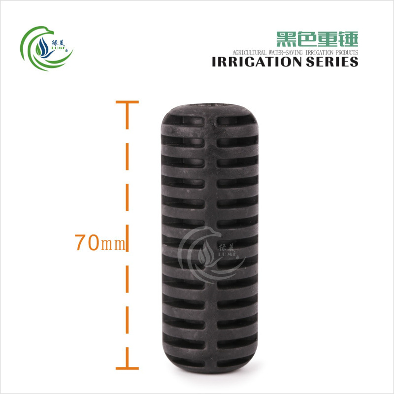 Peso de pulverización de elevación de martillo invertido negro 30g 360 grados de rotación refractiva atomización pulverización invertida longitud 7 cm