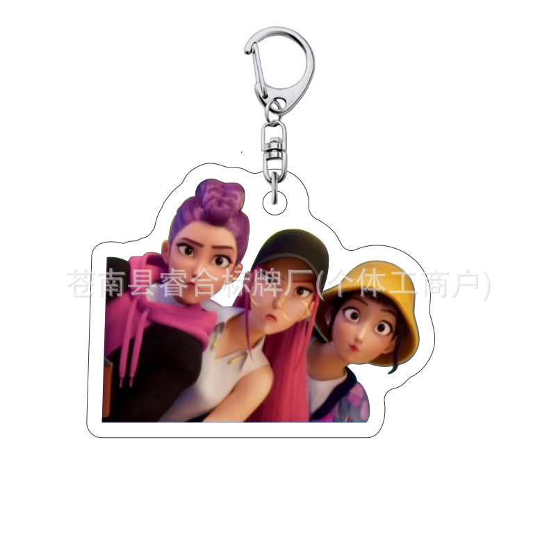 Kpop 魔女狩りグループ周辺アクリルキーホルダーペンダント学生スクールバッグ高見えかわいい装飾的な小さなギフト|undefined