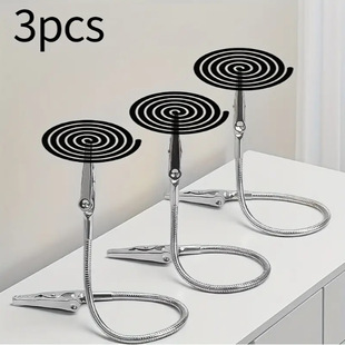 Mosquito Coil Holder Stand Stainless Steel Double Head Mosquito Coil Clip
