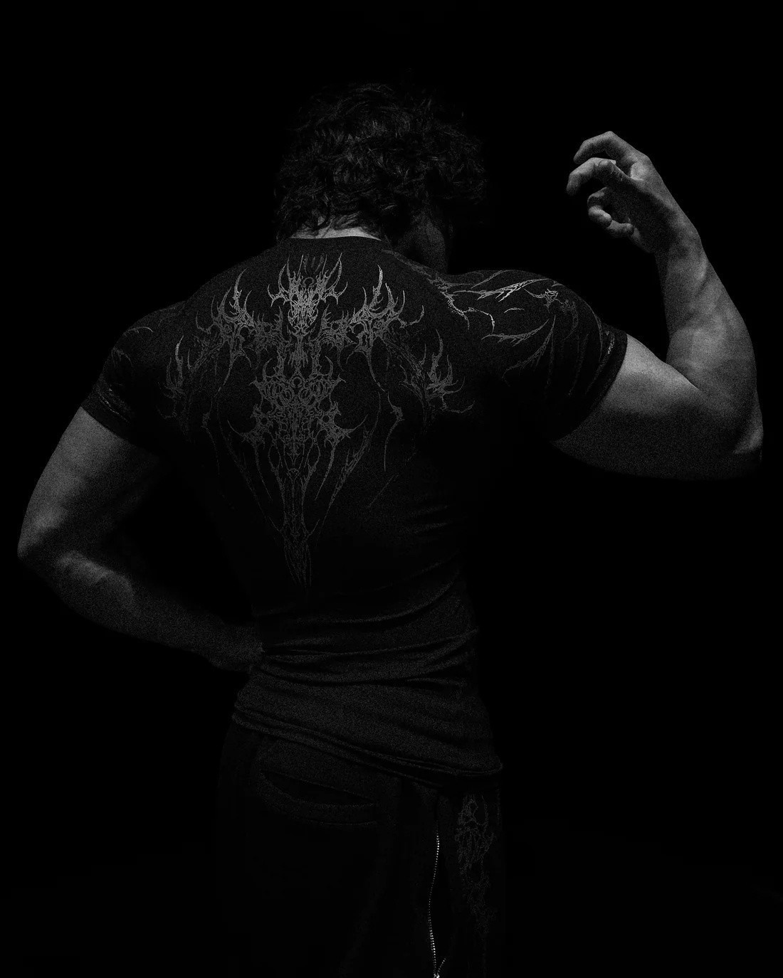 2026 Breathedivinity American Dark Style Sports Fitness Men's T-Shirt Quick-Dry Stretch Tight-Fitting Shirt 008_viptrois.com