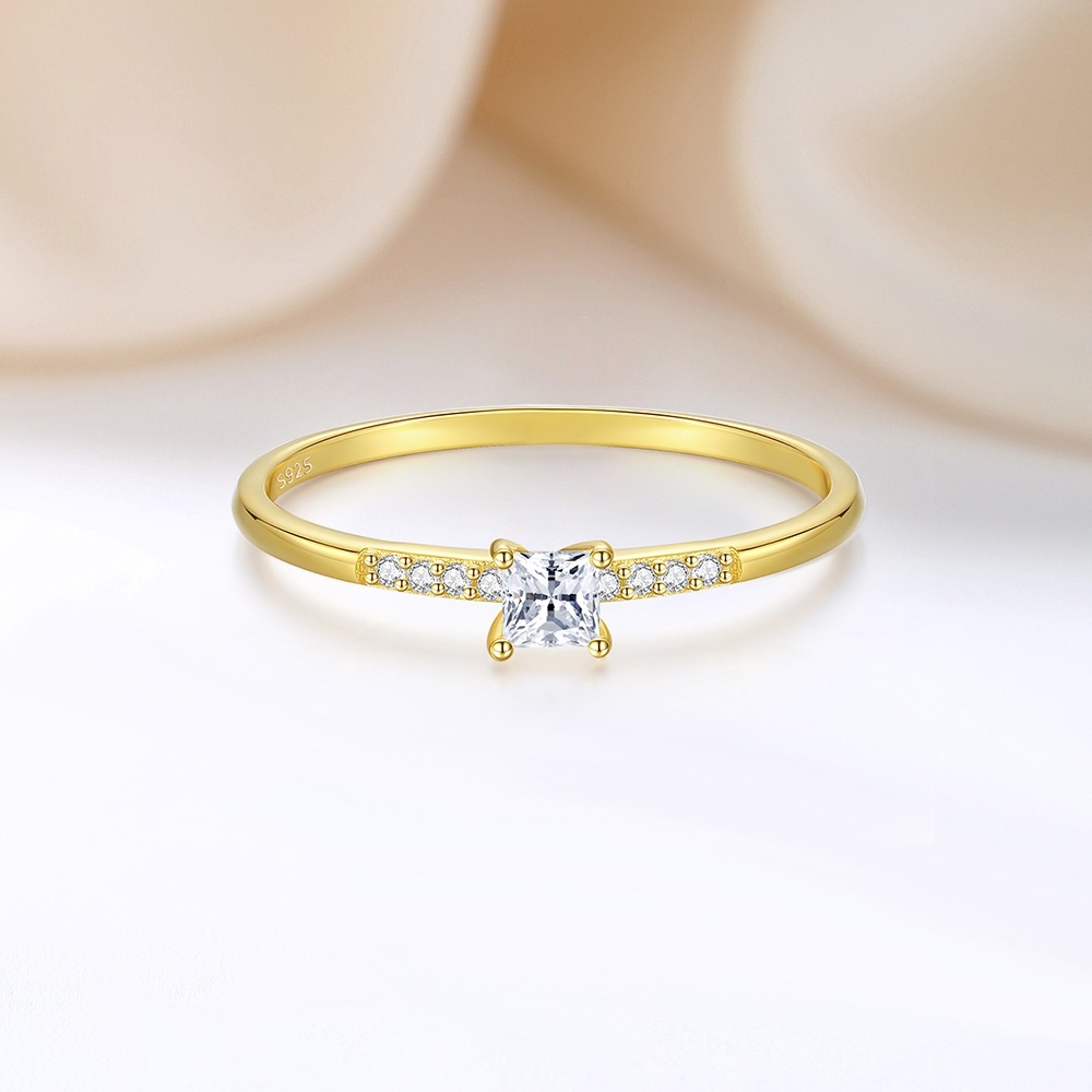Star, Heart Shape Pattern 925 Sterling Silver Star Heart Shape Zircon Simple Style Rings For Women's