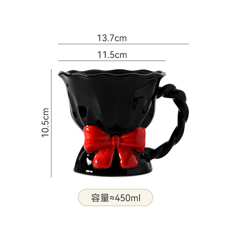 Arco de cerámica alta sensación de lujo ligero dibujado a mano exquisito alto valor de la oficina en el hogar bebida taza de desayuno