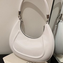 高级质感果冻包包女2025新款时尚简约马鞍包韩版潮流单肩斜挎女包