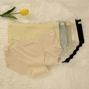 Breathable silk trousers, underwear for hips shape correction for students, thin solid color pants, mid rise