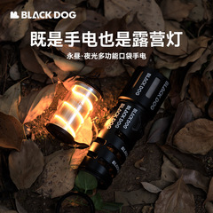Blackdog アウトドア一体型懐中電灯 強力な光 ツーインワン キャンプランプ 取り外し可能な屋外雰囲気ライト