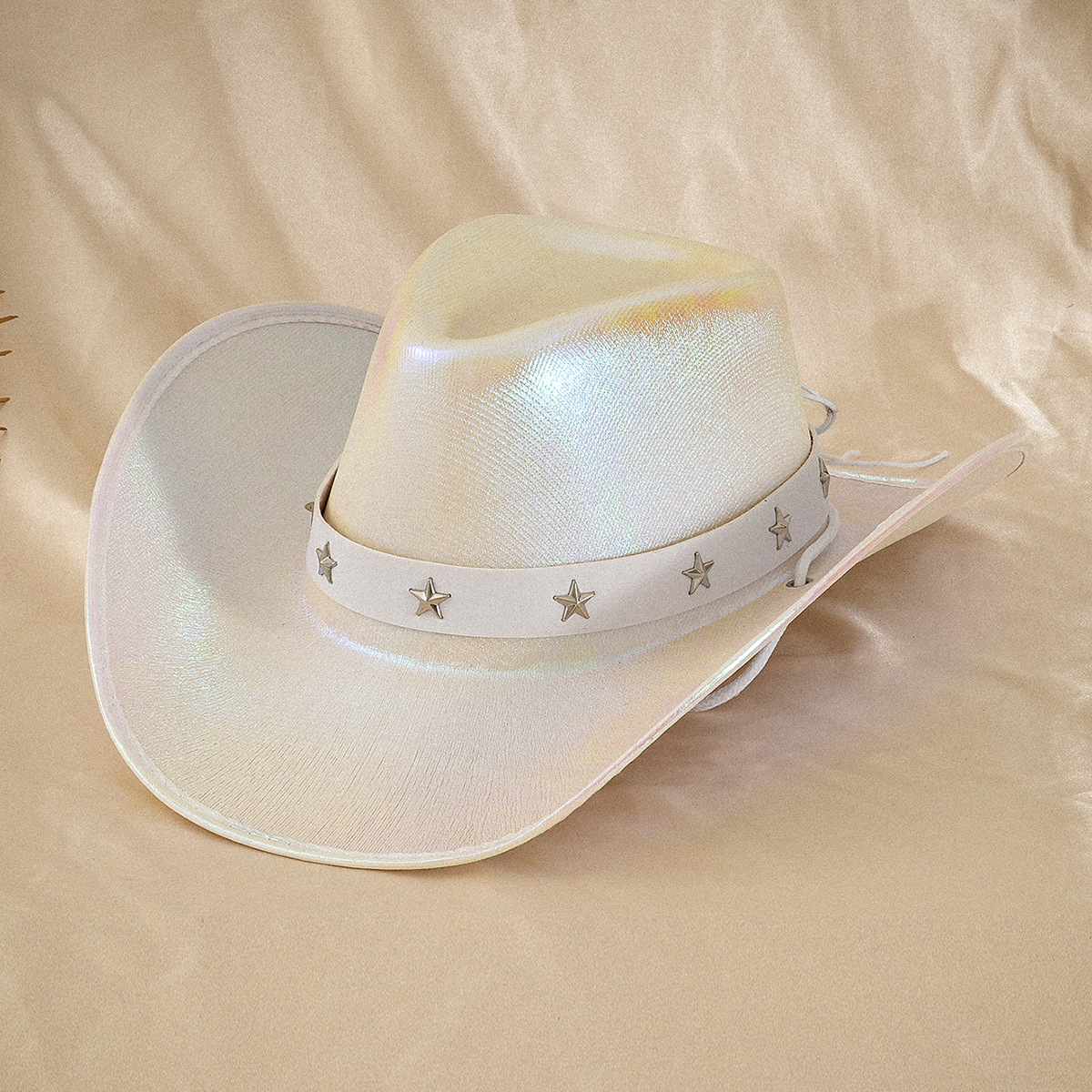 Unisex Damen Zylinder Silber Neon und andere funkelnde ovale Edelsteine Liuding Hut Party_voghion.com