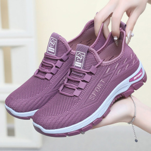 Shoes for Women 2025 New Cross-Border Women's Shoes Feiwei Breathable Couple Casual Shoes Soft Sole Lightweight Breathable Sports Shoes