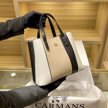 卡曼斯女士包包2021新款時尚女包中年手提包真皮媽媽大氣大容量包