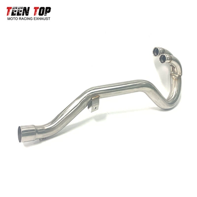 Suitable for four-stroke off-road KTM450SX/SXS/XC titanium alloy motorcycle exhaust pipe modification front section 2004 (Motorcycle exhaust pipe) - stainless-steel