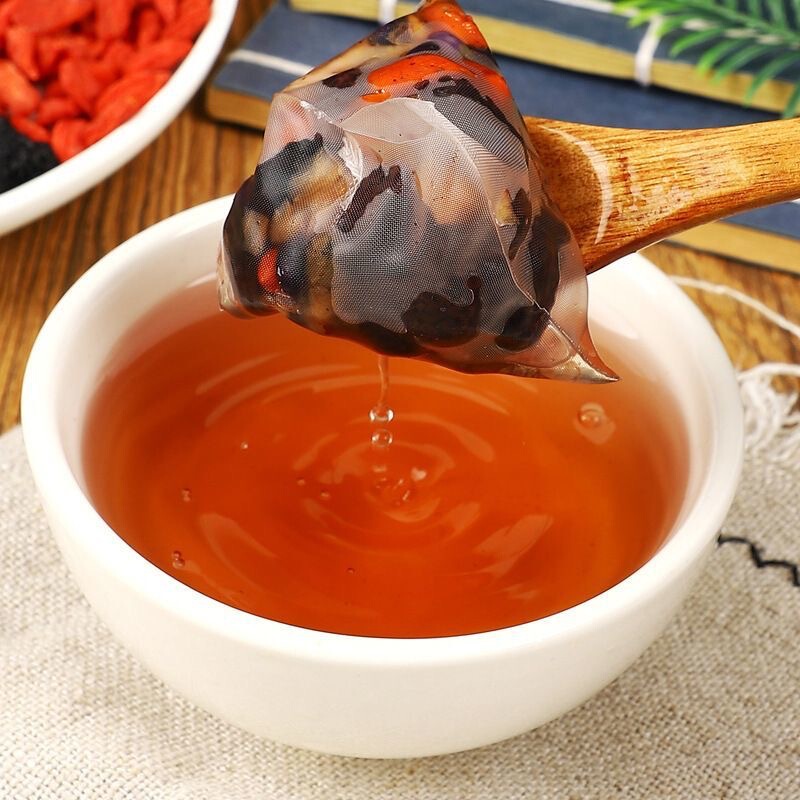 人参桑葚五宝茶玛卡枸杞组合茶茶人参桑葚独立包装日产w+可接急单|undefined