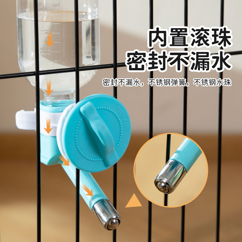 Bebida automática para perros, boca de acero inoxidable, bebedor de agua para perros, olla, bola rodante, agua para mascotas colgante, artefacto para gatos al por mayor