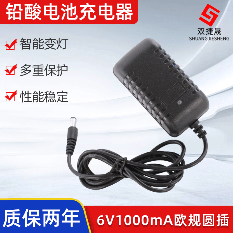 European Standard Switching Power Supply Charger for Children's Toys Electric Vehicles 6V1000Ma Adapter Smart