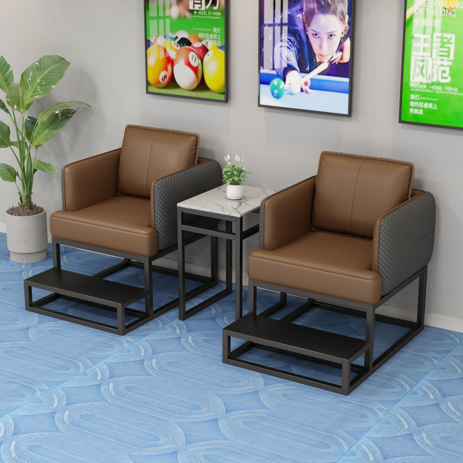 Nueva Silla de billar de alta gama sofá bola viendo silla sala de billar Bola Especial viendo mesa de ocio y silla sala de billar bola viendo silla