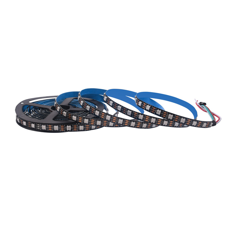 WS2812低压5V RGB灯带SK6812led幻彩变色橱柜跑马流水灯带自粘|undefined