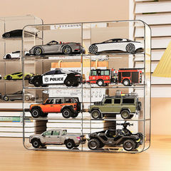 ブラインドボックス収納ボックス車モデル展示ラックデスクトップ収納ボックス車モデルショーケースダストカバー透明おもちゃ