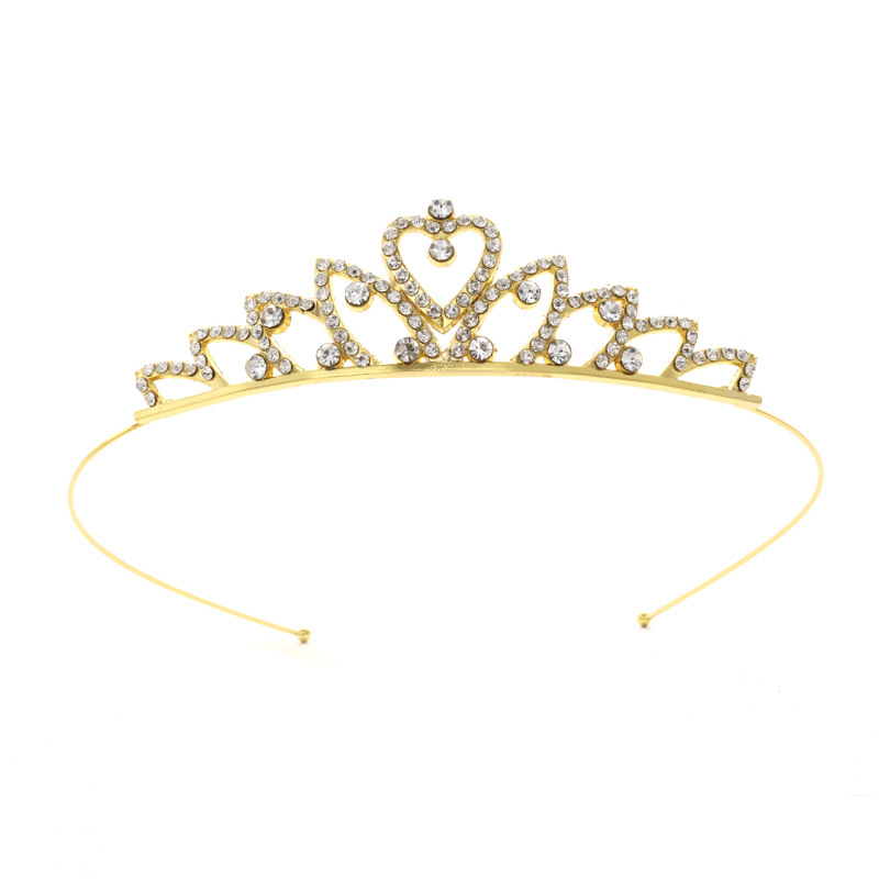 Diadema con Corona de Princesa Infantil de Metal Galvanizado para Cumpleaños y Fiestas image 59
