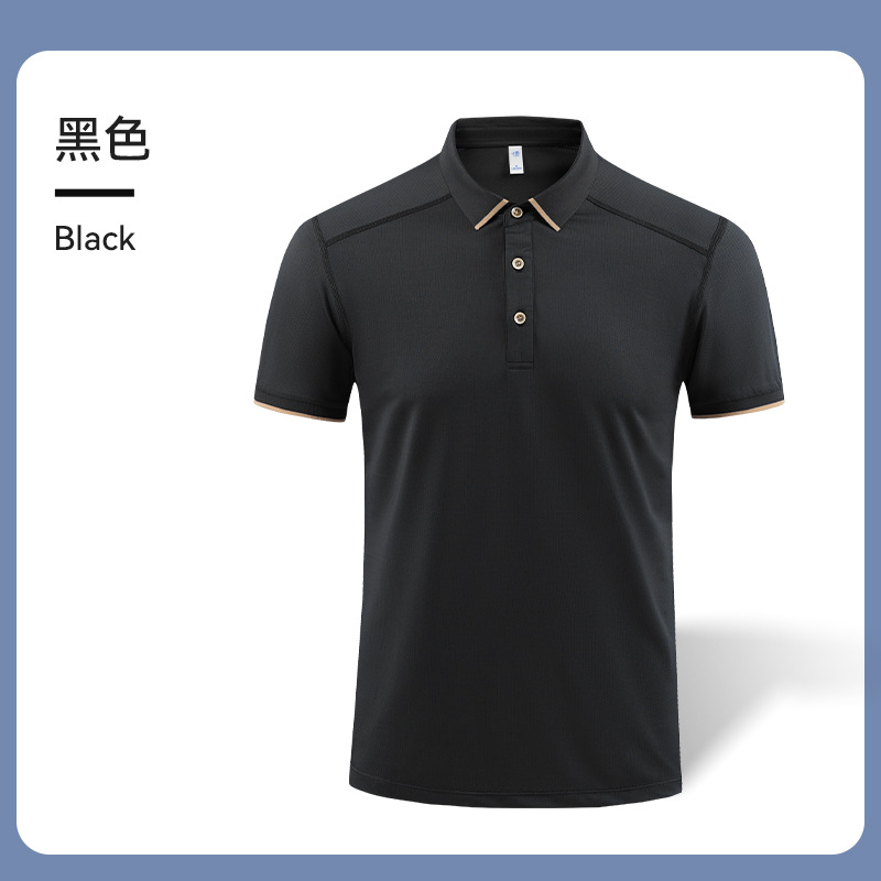 Camiseta de solapa de ropa de polo de hombro de alta gama para hombres