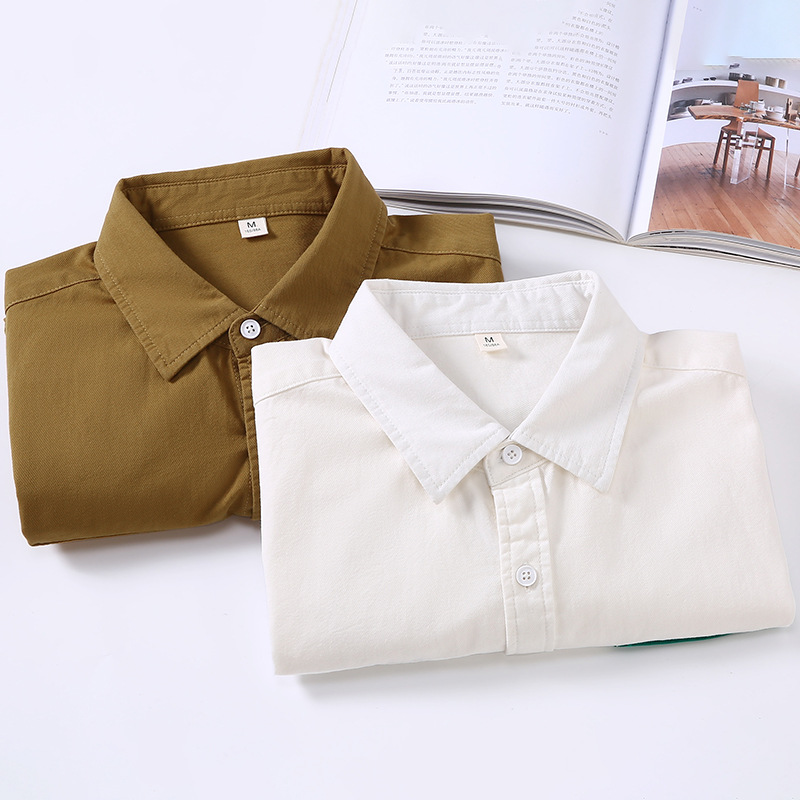 Herren Freizeithemd Patchwork Langarm Stilvolle Hemdjacke_voghion.com