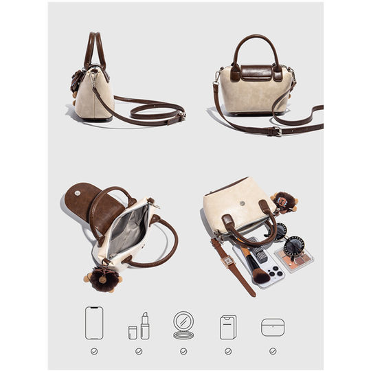 2025 Summer New High-end Texture Retro Portable Dumpling Bag All-match Shoulder Crossbody Bag Commuter Small Bag for Women