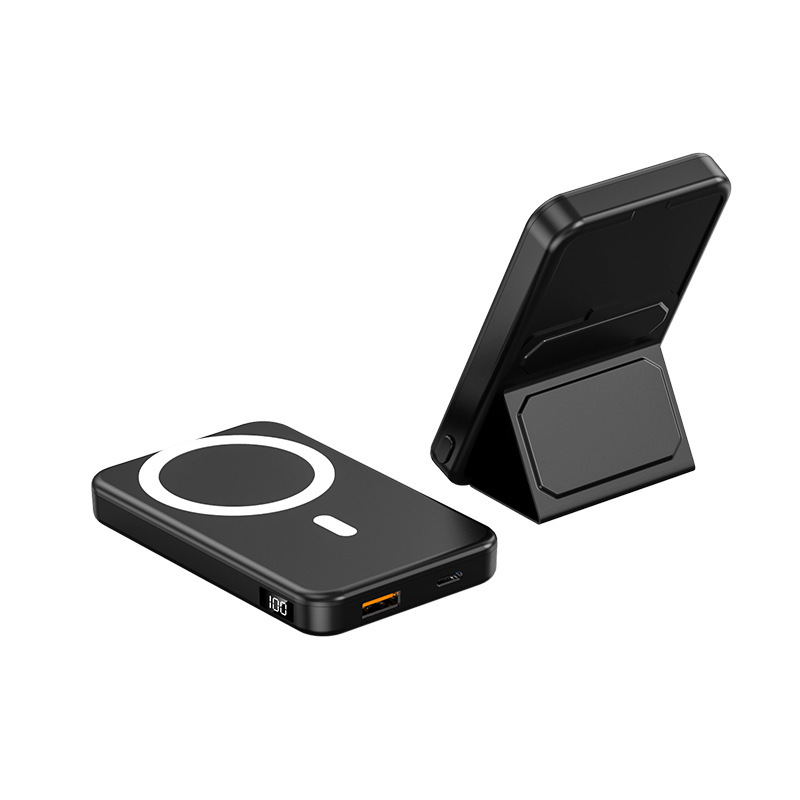 Magsafe スタンド磁気ワイヤレス電源銀行 PD20W 双方向急速充電バッククリップモバイル電源 10000 mAh|undefined