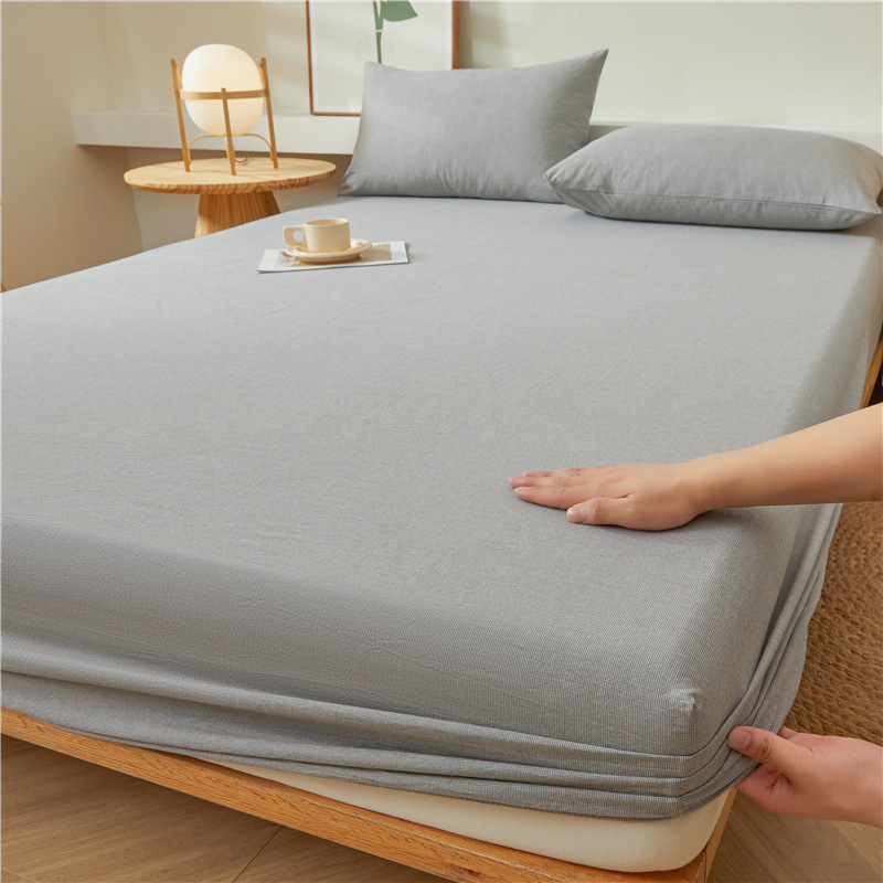 2025 nueva sábana de algodón 100 funda protectora de colchón de algodón 2025 nueva sábana universal todo incluido de cuatro estaciones 3