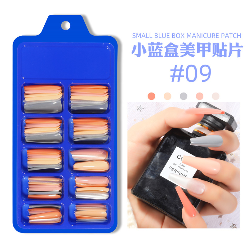 Caja de uñas azul pequeño 09