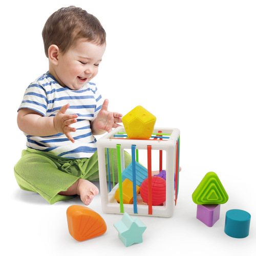 Baby Rainbow Stack and Play Fine Motor Baby Grip Training 6-Month-Old Toddler Early Education Toy