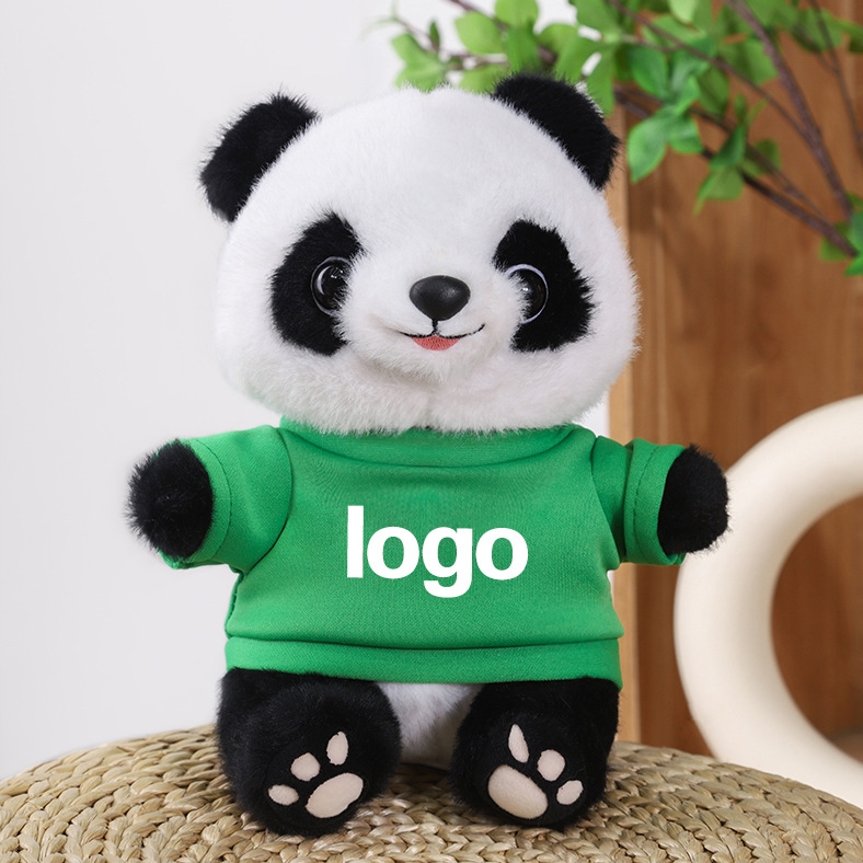 Juguetes de peluche Panda LOGO Coche 4s Tienda Juguetes Lindo Panda Simulado Muñeca Panda Regalo