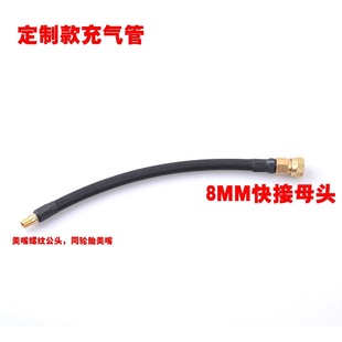 Inflatable Pump Modified Air Pipe High-Pressure Container 8mm Quick-Connect Male American Mouth Threaded High-Pressure Pump Female Conversion