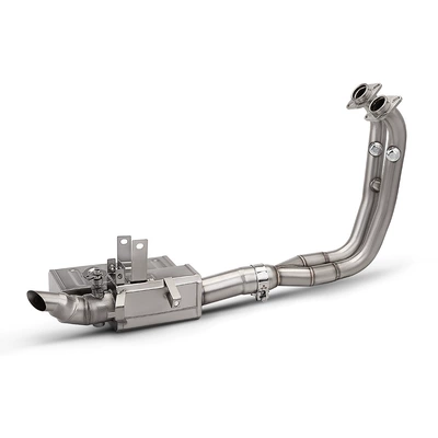 450SR stainless steel dual-channel: Motorcycle exhaust pipe