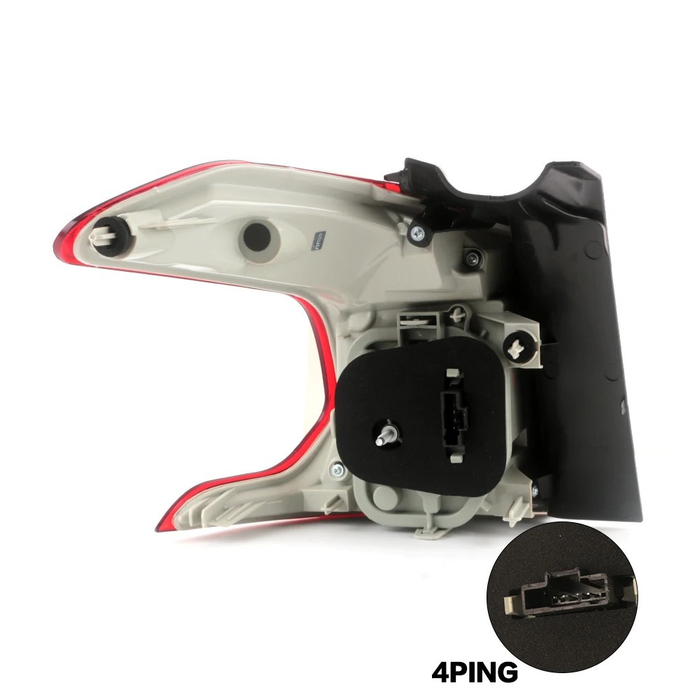 Aplicable a 14 - 17 Dongfeng Peugeot 2008 semieconjunto de luz trasera barra trasera cubierta de luz de niebla de luz de freno de marcha atrás