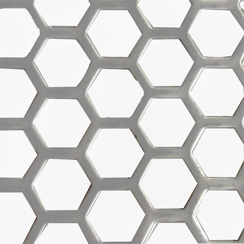 304不锈钢圆孔洞洞板 镀锌穿孔过滤筛网 建筑装饰六角铝板冲孔网