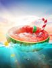 Amazon Hot models summer family Hospital Meadow watermelon Water spray pool adult children Cool