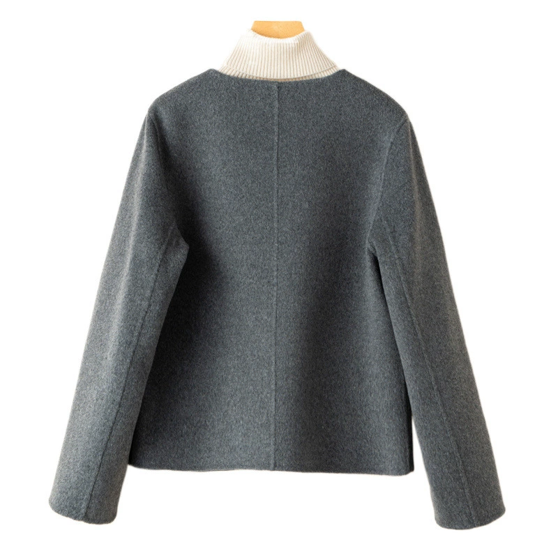 Spring double-sided woolen short woolen coat, for teenagers, Chanel style