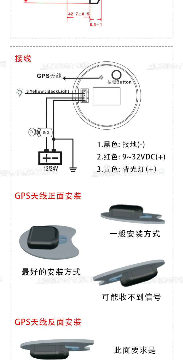 110mm Colorful Backlit Pointer GPS Speedometer Odometer Code Meter Car and Ship Modified Universal Instrument