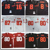 Трансграничная оптовая американская оливковая одежда San Francisco 49ers Сан-Франциско ретро версия трикотаж 49 человек